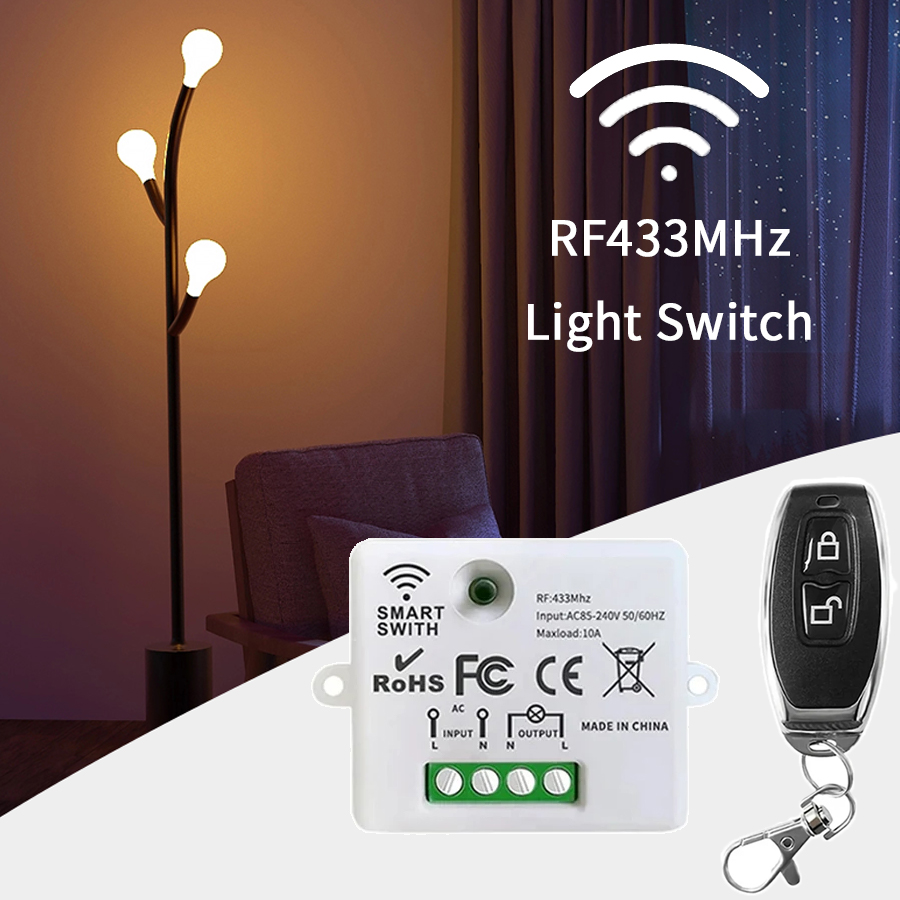 Smart Home Matter - Interruptor de Control Remoto Inalámbrico RF