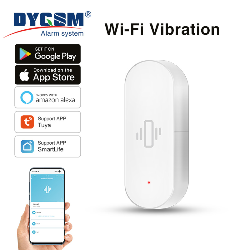 Smart Home Living - Sensor de vibración WiFi Tuya, detección