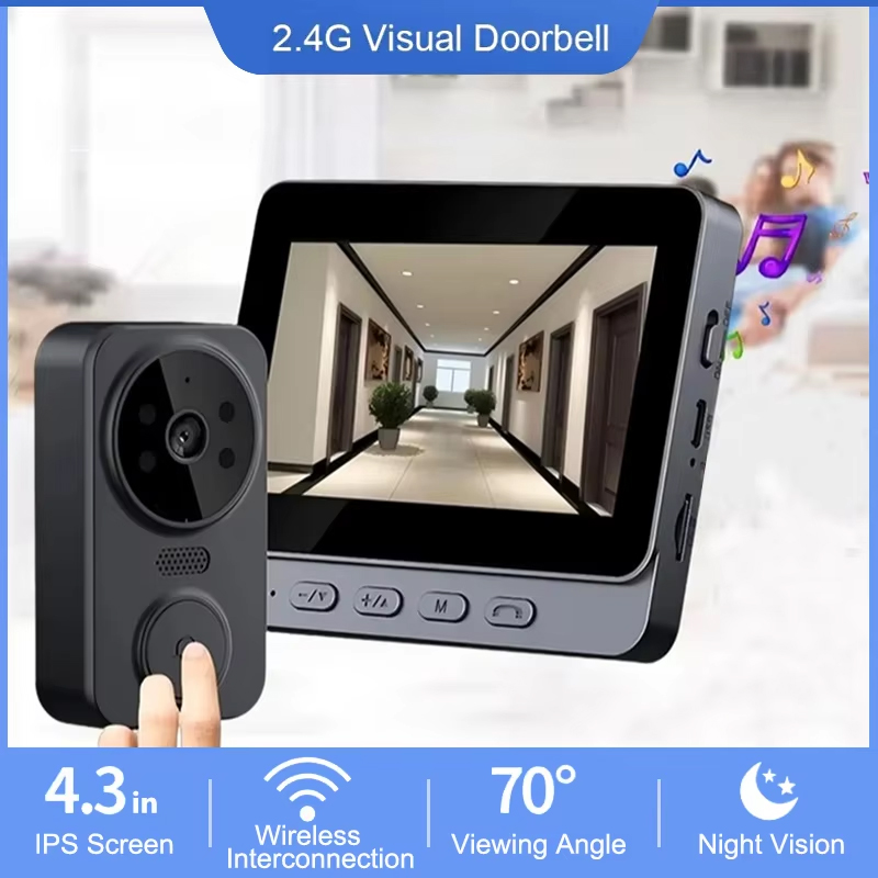Smart Home Video Doorphone Ezviz - Timbre de vídeo inalámbrico WiFi de