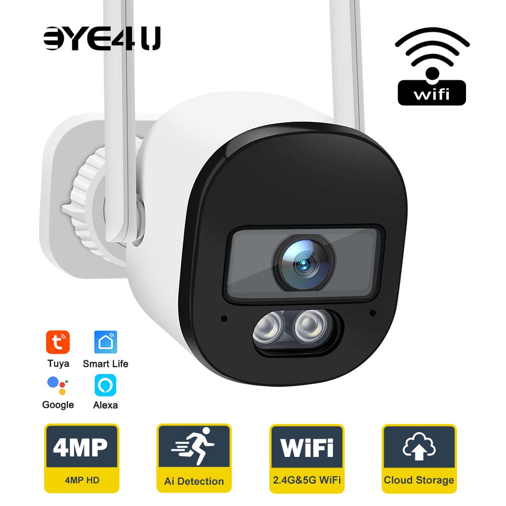 Smart Home Cctv Camera - Tuya-cámara de seguridad tipo bala, videocámara