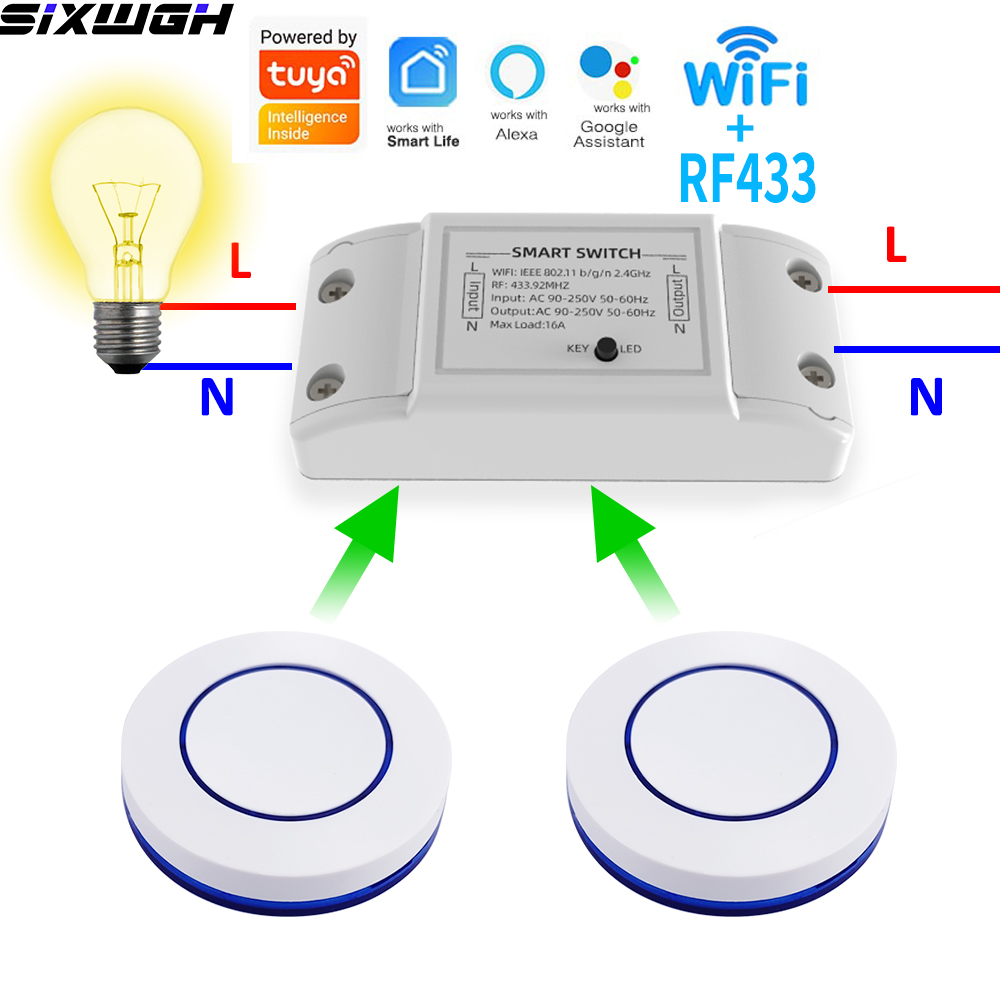 Smart Home Matter - Interruptor Inteligente WiFi Tuya de 16A,