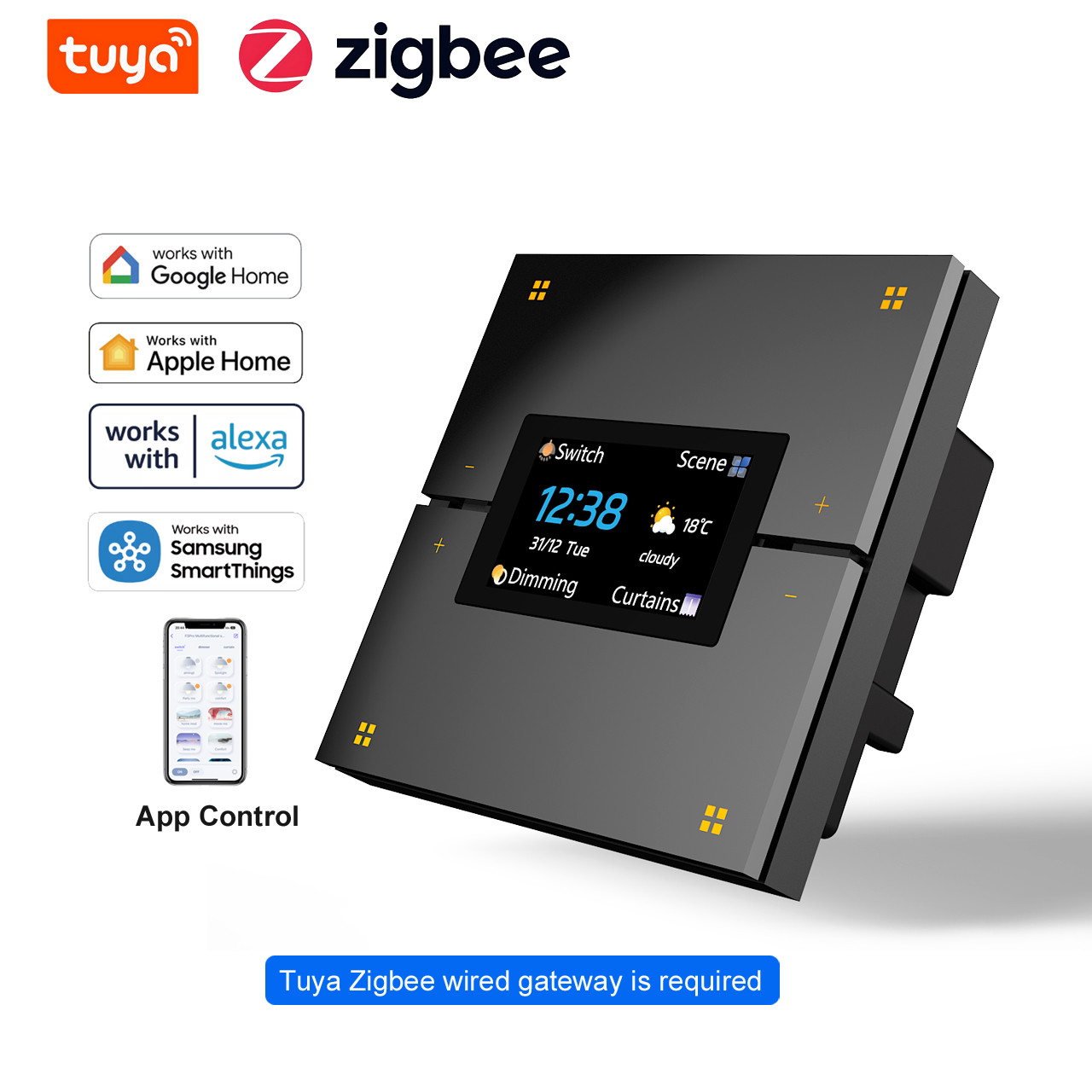 Smart Home Matter - Interruptor de Luz Inteligente Tuya M9