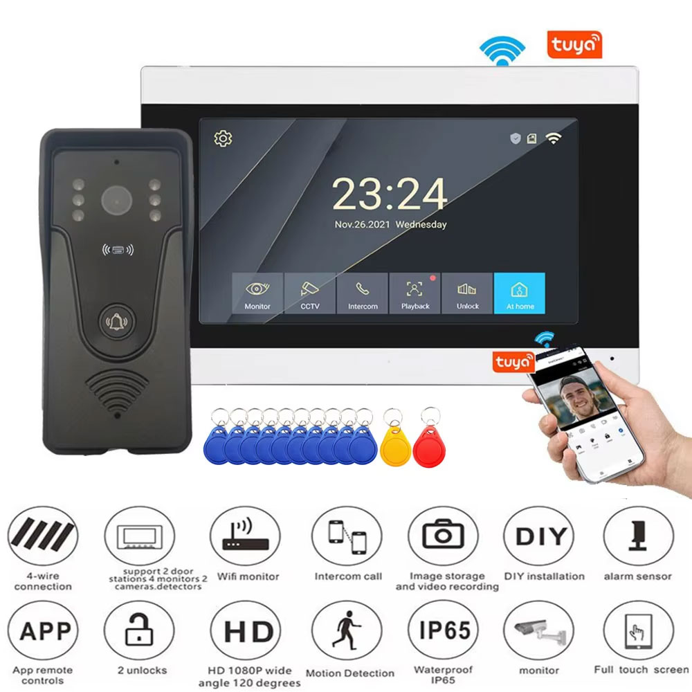 Smart Home Video Doorphone Ezviz - Tuya 1080P 7 pulgadas pantalla táctil