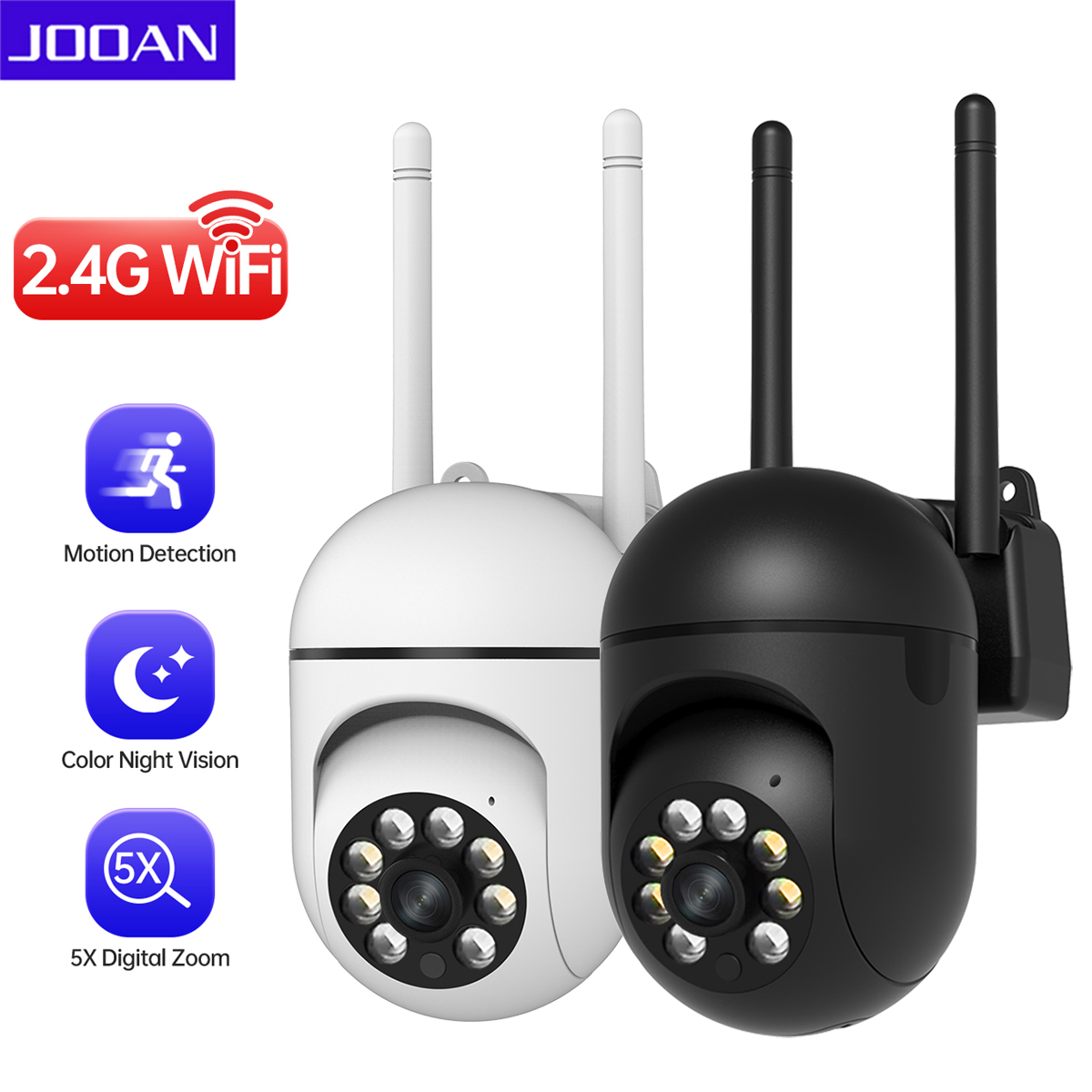 Smart Home Cctv Camera - Cámara IP PTZ JOOAN 1296P, Cámara