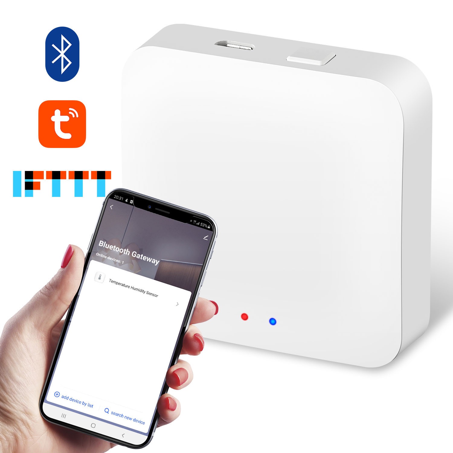 Smart Home Living - Tuya ZigBee Multi-mode Gateway Hub, Puente
