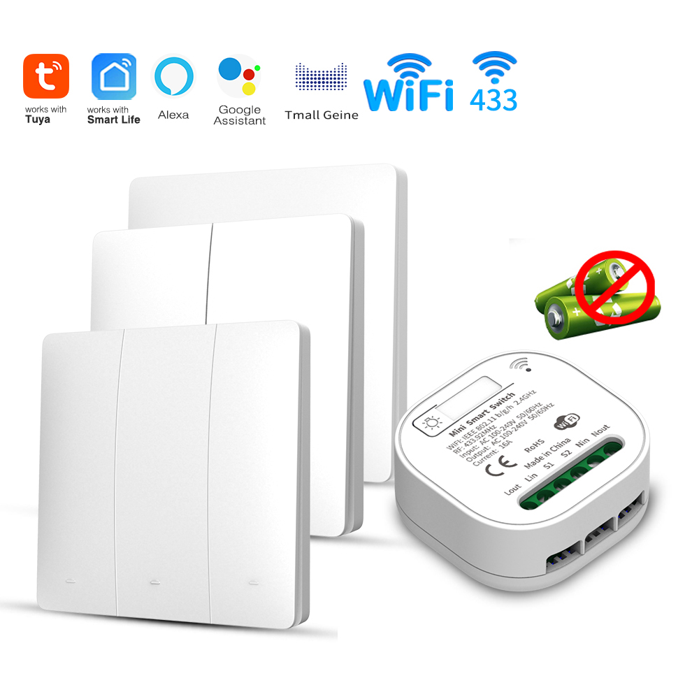 Smart Home Matter - Interruptor de Luz Inteligente WiFi Tuya,