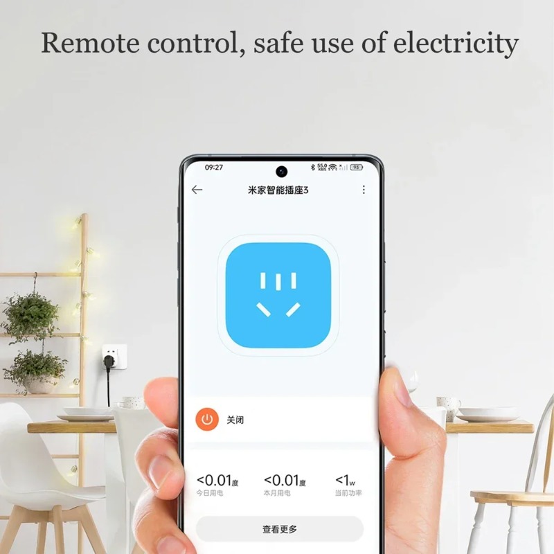 Smart Home Yeelight - Enchufe inteligente Xiaomi Mijia 3 con