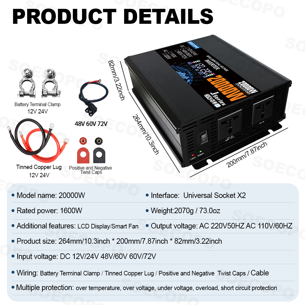 Inversor inteligente de 20000  - Smart Home Full System reseña y precio
