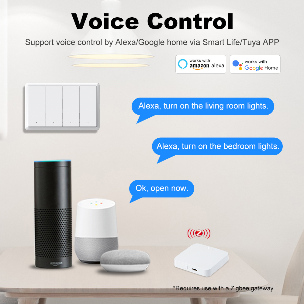 Interruptor inteligente Zigbee - Smart Home Matter reseña y precio