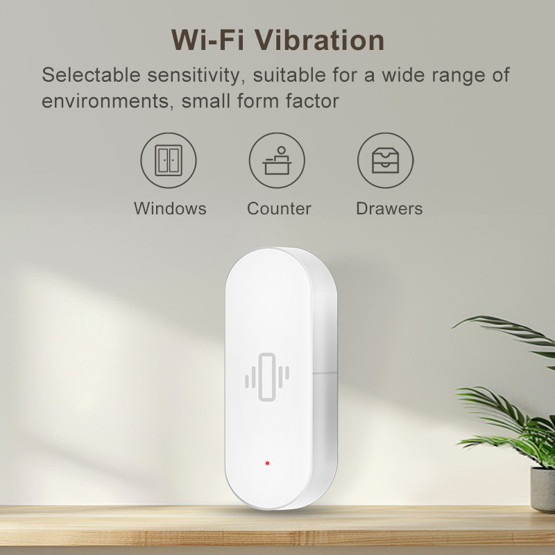 Sensor de vibración WiFi Tuya, - Smart Home Living reseña y precio