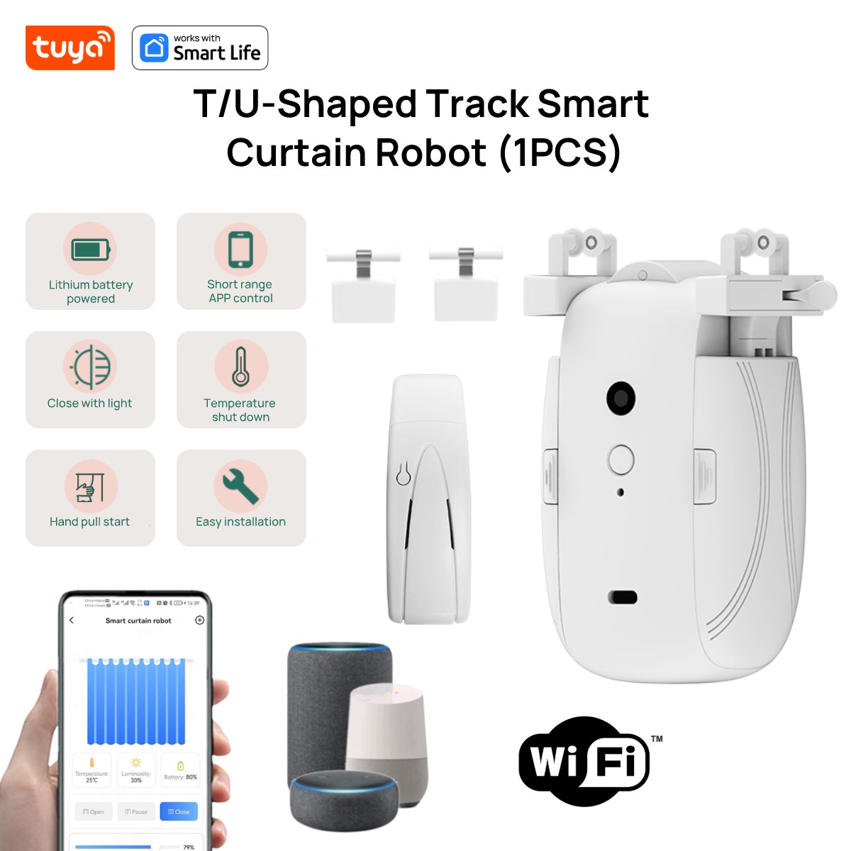 Robot de cortina WiFi intelige - Smart Home Living reseña y precio