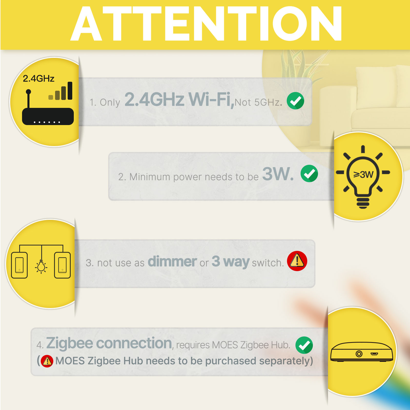 Interruptor de luz inteligente - Smart Home Matter reseña y precio