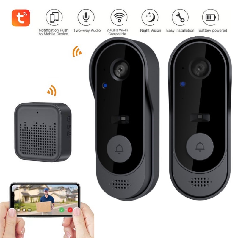 Timbre con cámara WIFI Tuya, v - Smart Home Video Doorphone Ezviz reseña y precio