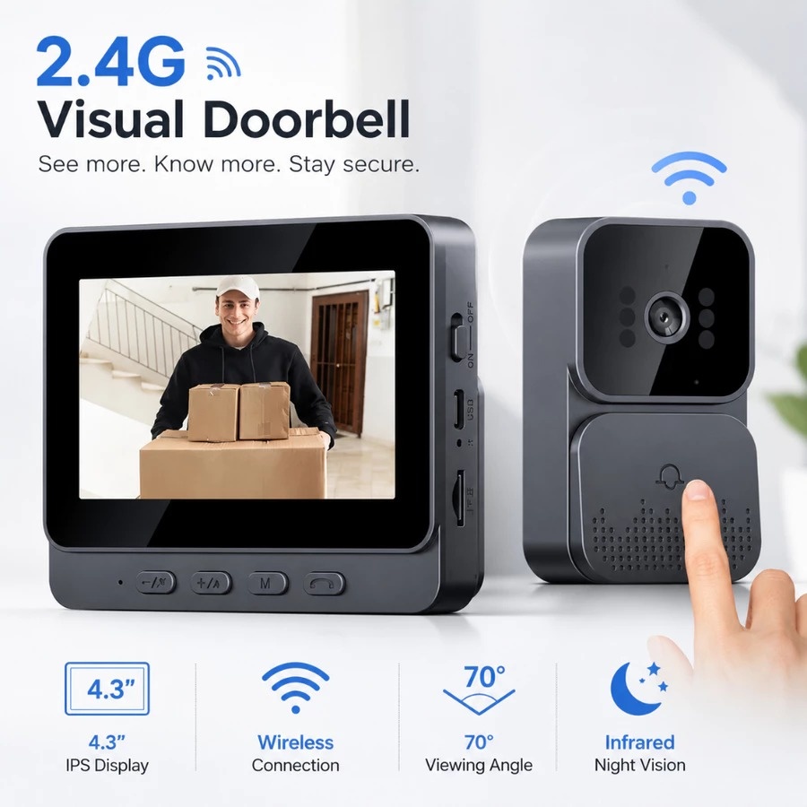    Cámara de Timbre Inteligen - Smart Home Video Doorphone Ezviz reseña y precio