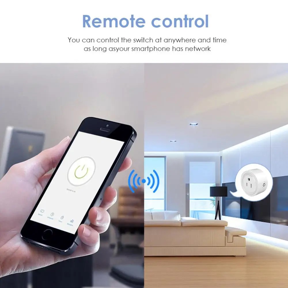 Tuya-enchufe Wifi inteligente, - Smart Home Utilities reseña y precio