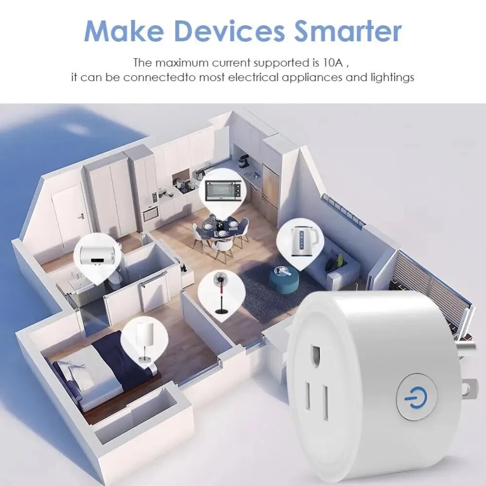 Tuya-enchufe Wifi inteligente, - Smart Home Utilities reseña y precio