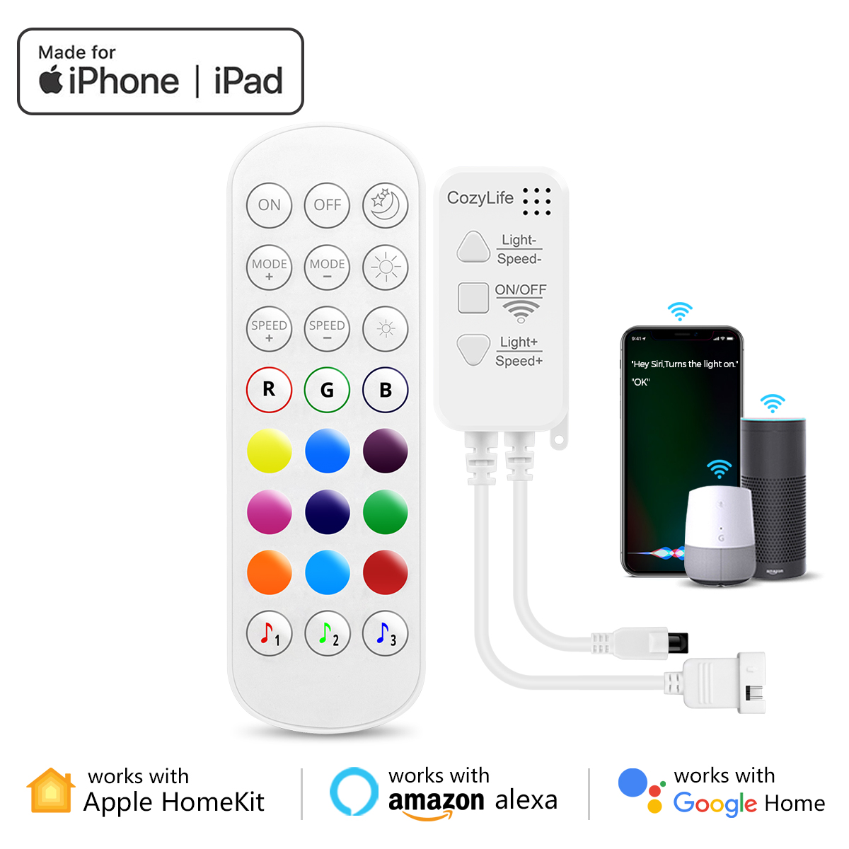 Controlador de tira LED Tuya,  - Smart Home Living Room reseña y precio