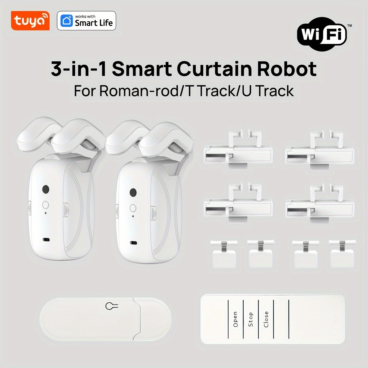 1/2 Unidades Robot Cortina Int - Smart Home Living reseña y precio