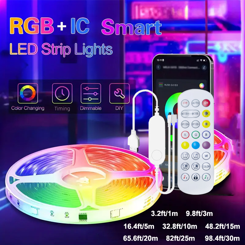 Tira de Luces LED RGBIC Inteli - Smart Home Living Room reseña y precio