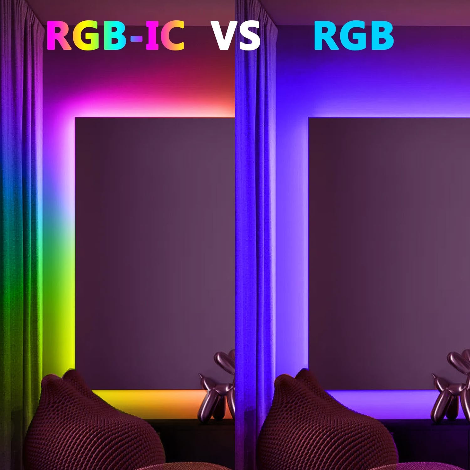 Tira de Luces LED RGBIC Inteli - Smart Home Living Room reseña y precio