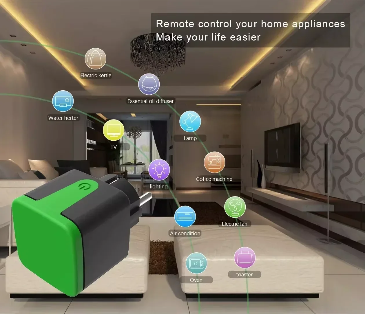 Enchufe Inteligente WiFi Tuya  - Smart Home Living reseña y precio