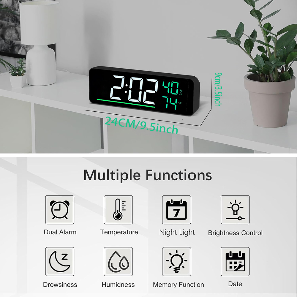 Reloj de Pared Digital LED con - Smart Home Living Room reseña y precio