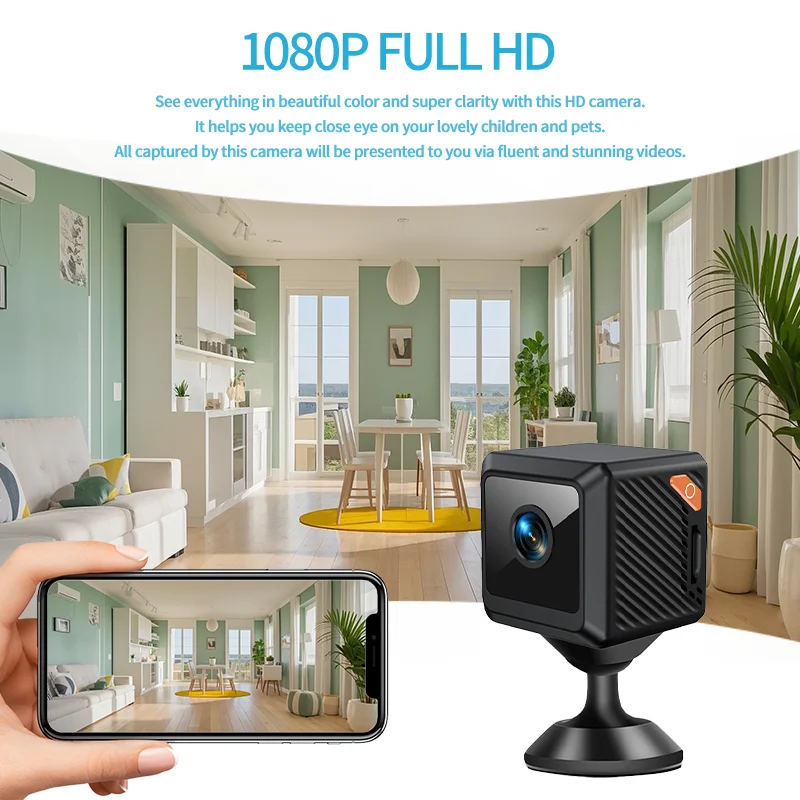 W02 1080P mini protección de s - Smart Home Cctv Camera reseña y precio