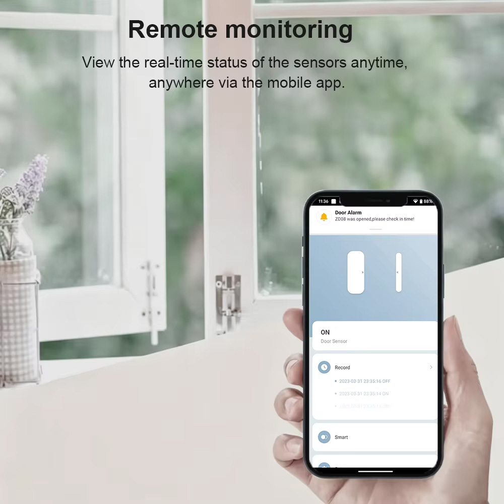 Sensor de Puerta y Ventana Zig - Smart Home Tablet reseña y precio