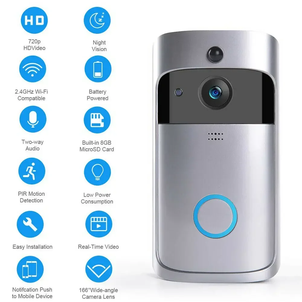 Timbre con cámara inalámbrica  - Smart Home Video Doorphone Ezviz reseña y precio