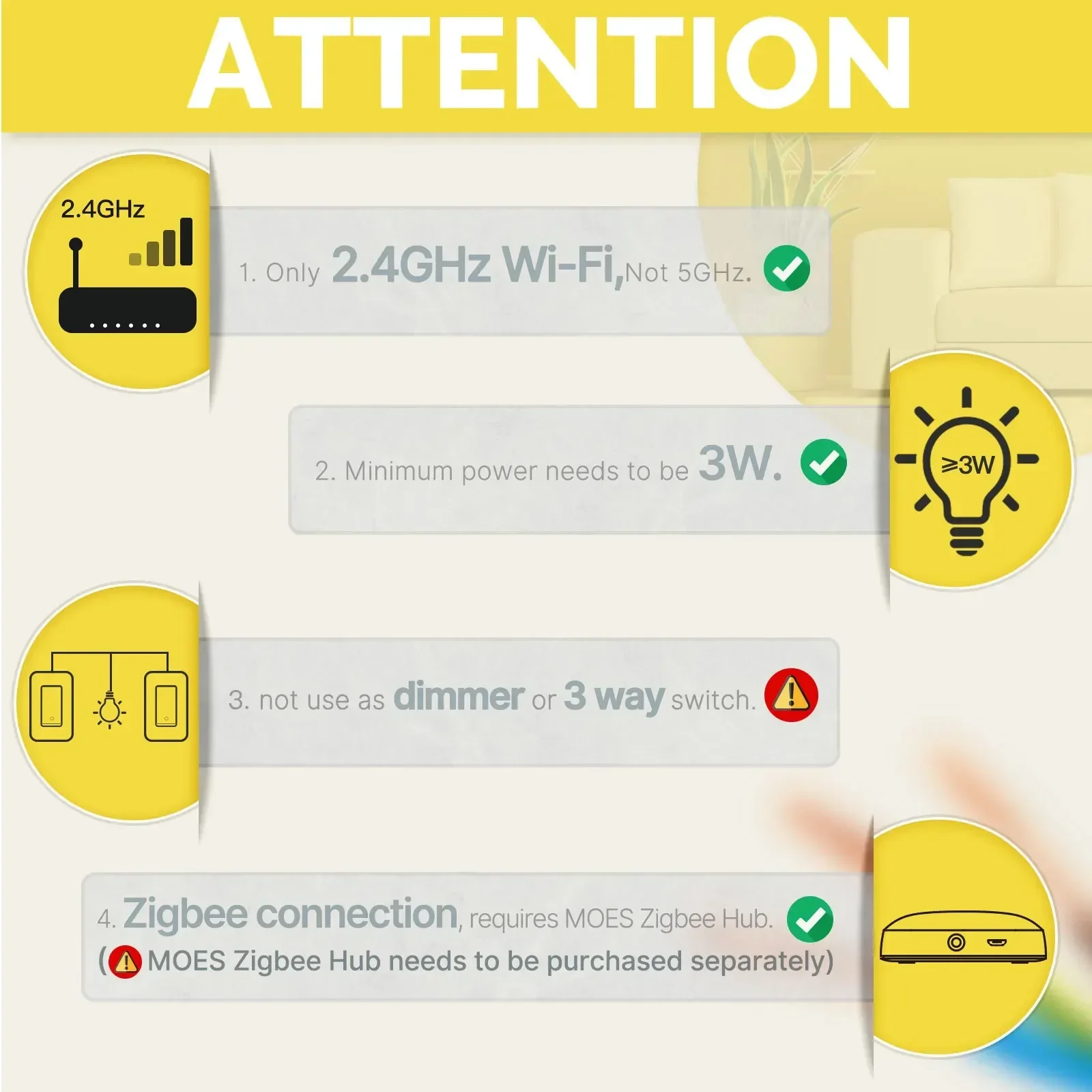 MOES Tuya ZigBee US interrupto - Smart Home Matter reseña y precio
