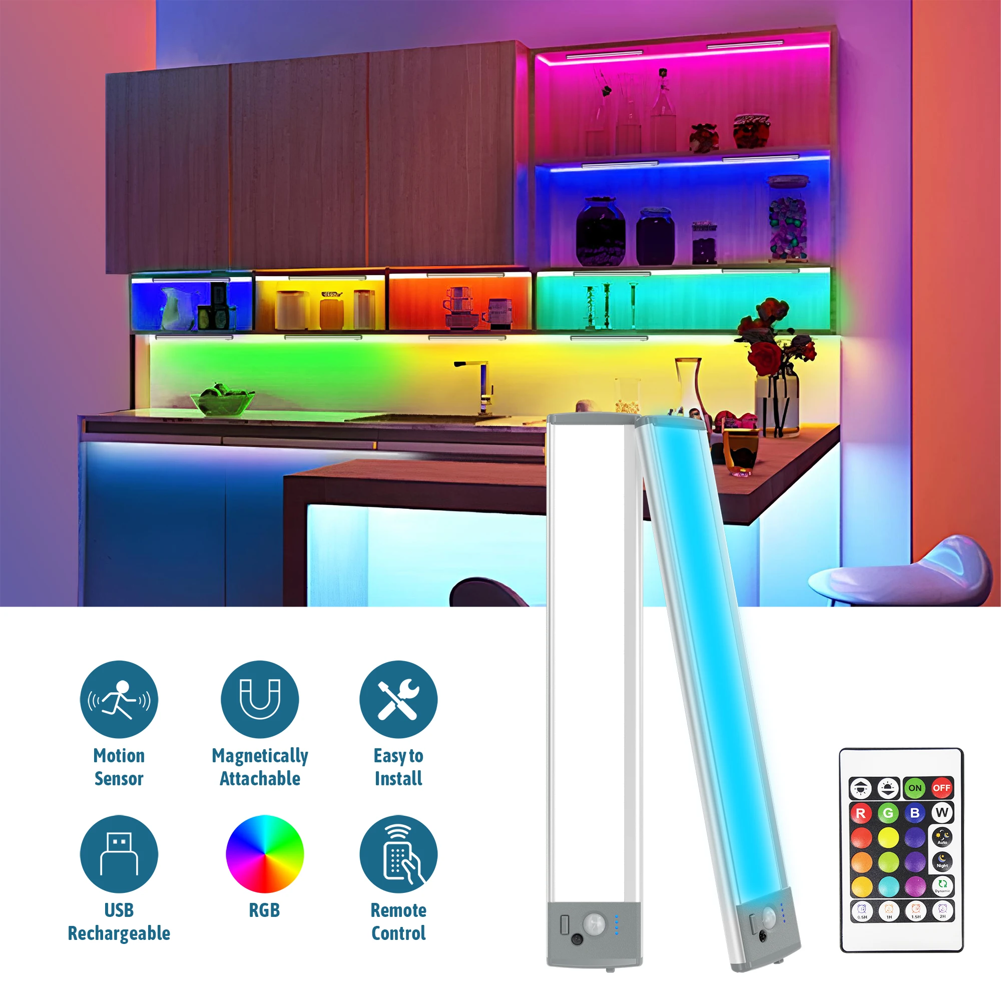 Luces de colores recargables i - Smart Home Living Room reseña y precio